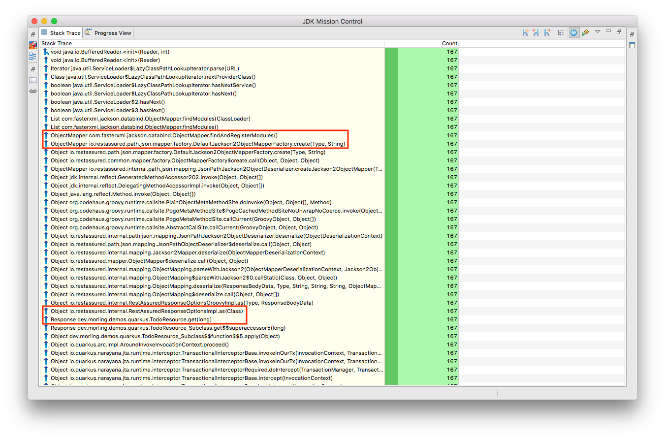 Complete stacktrace of the TLAB allocation