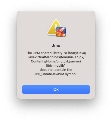 jmc m1 error message